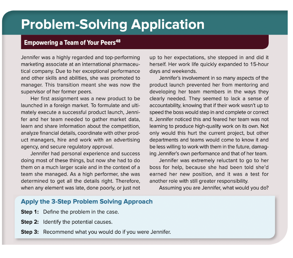 problem solving application empowering a team of your peers