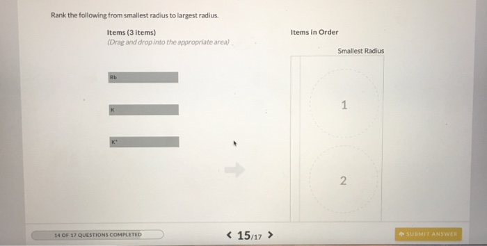 solved-rank-the-following-from-smallest-radius-to-largest-chegg