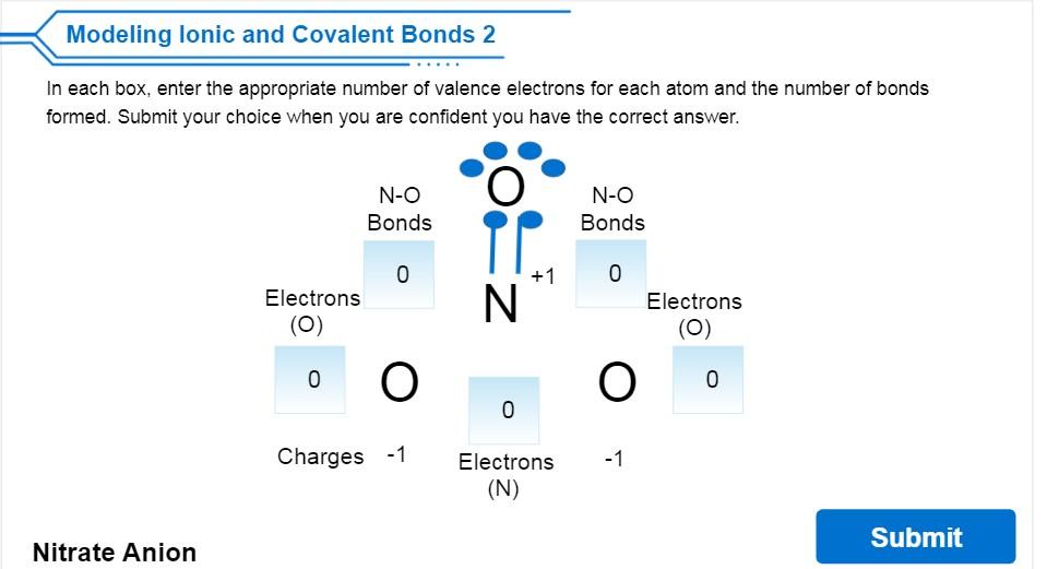 Solved Modeling Lonic And Covalent Bonds 2 In Each Box, | Chegg.com