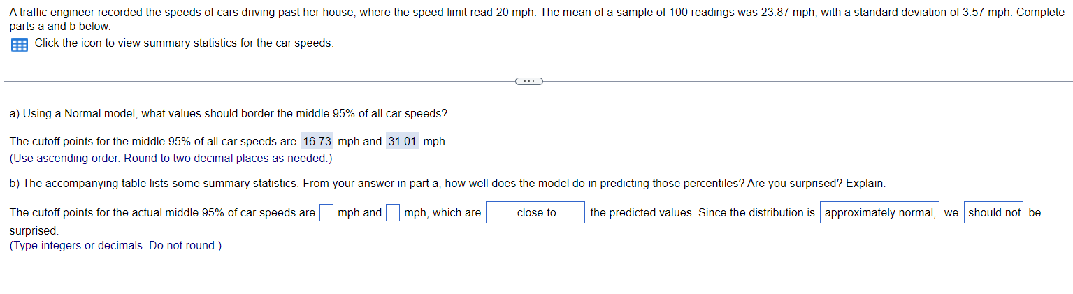 Solved Parts A And B Below. Click The Icon To View Summary | Chegg.com