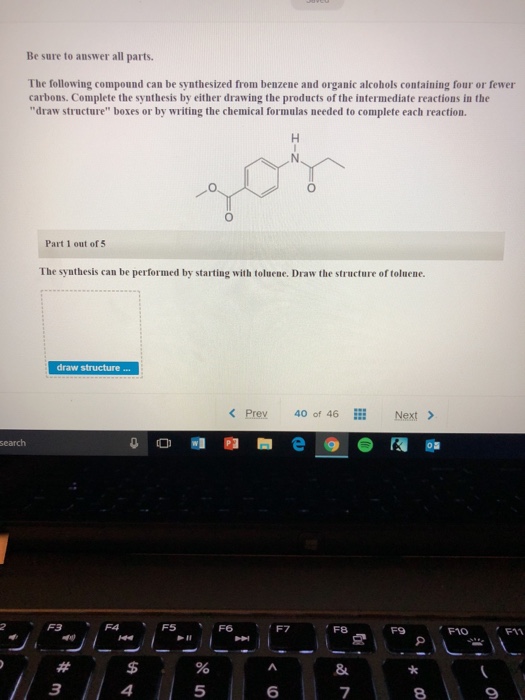 Solved Be Sure To Answer All Parts. The Following Compound | Chegg.com