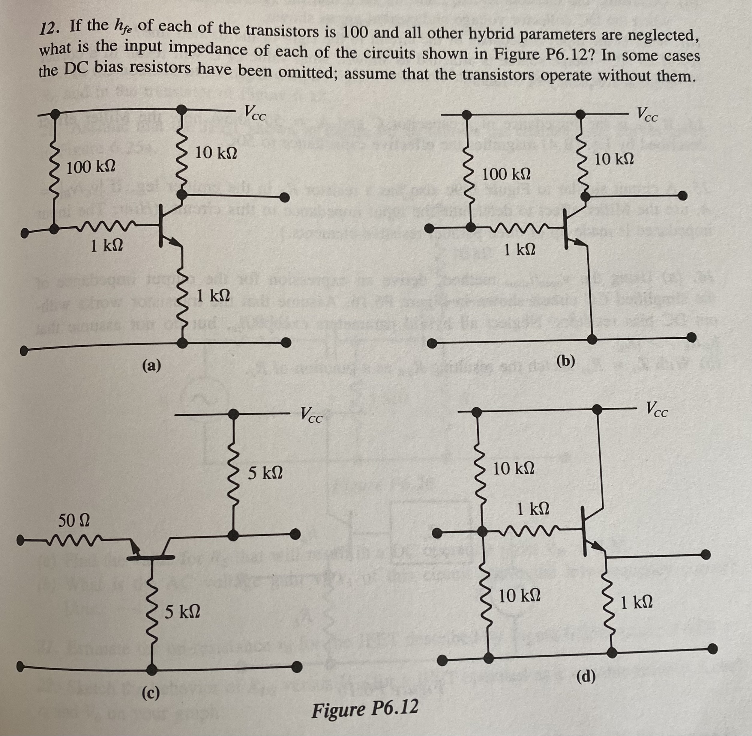 Solved If the hfe ﻿of each of the transistors is 100 ﻿and
