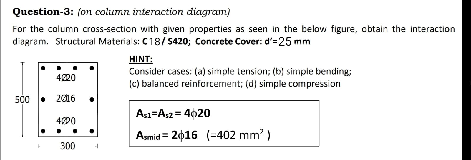 Question-3: (on column interaction diagram) For the | Chegg.com
