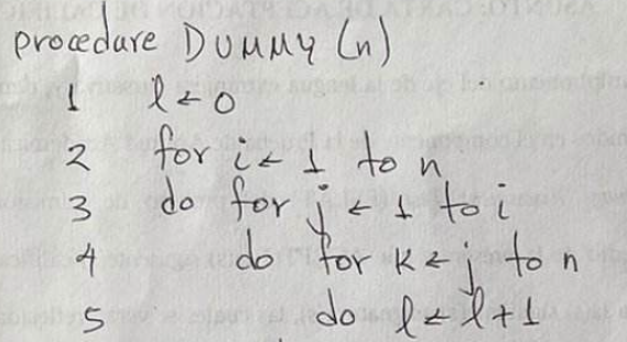 Solved How much time does the following algorithm take as a | Chegg.com