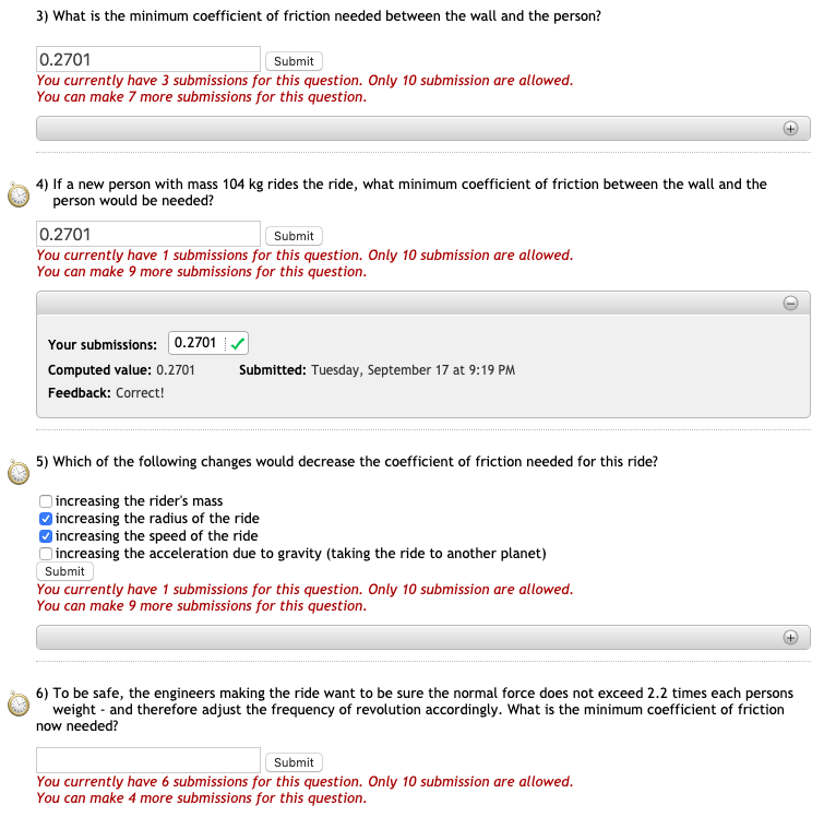 Solved 3) What is the minimum coefficient of friction needed | Chegg.com