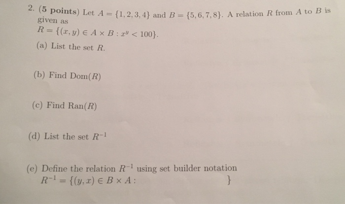Solved to points) Let A (1,2,3,4) and B - (5,6,7,8). A | Chegg.com