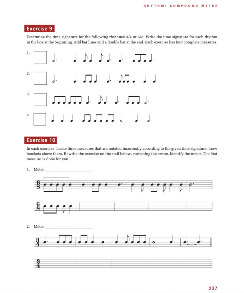 Solved MUSIC Question. Determine the time signature for the | Chegg.com