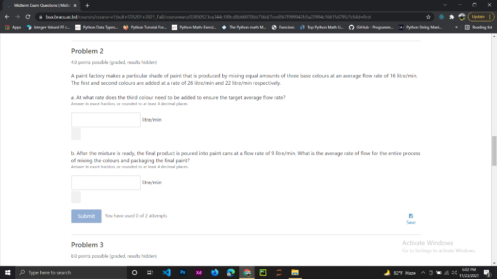Midterm Exam Questions Midte X + + х + → C Update | Chegg.com