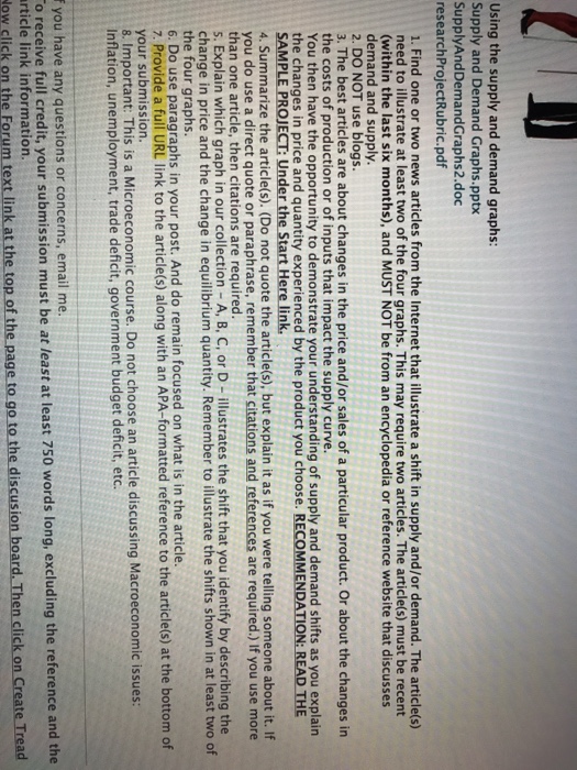 Find one or two news articles from the Internet that | Chegg.com