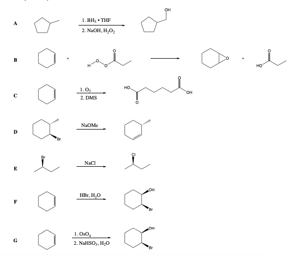 Solved 1. Which of the following structures are the products | Chegg.com