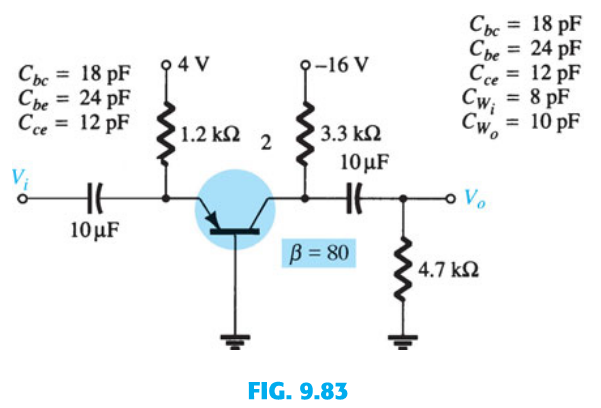 Solved 18) Find the following for the common - base | Chegg.com