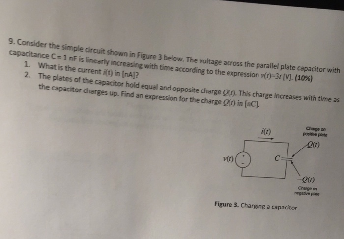 Solved 9. Consider the simple circuit shown in Figure 3 | Chegg.com