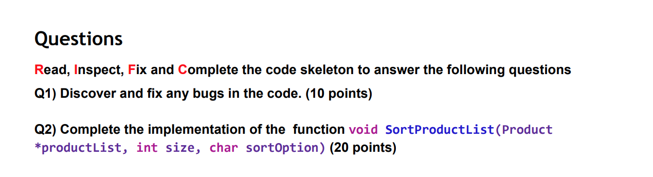 In C Programming please!! This question refers to a | Chegg.com