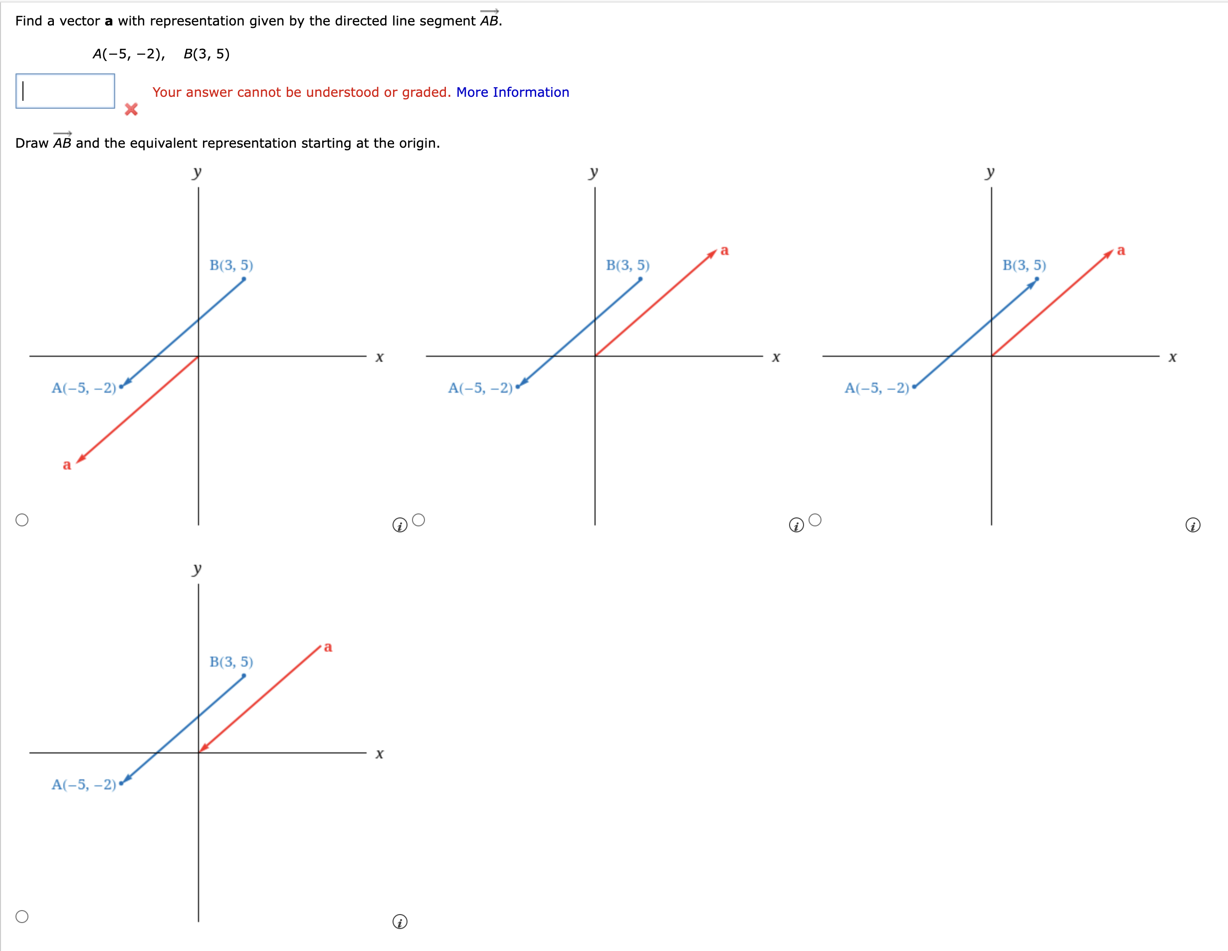 Solved Find A Vector A With Representation Given By The | Chegg.com