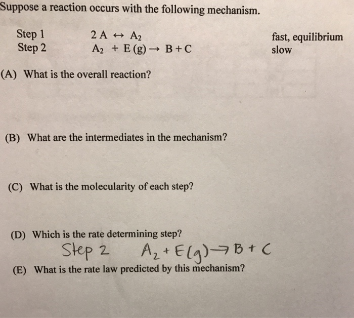 Solved Suppose a reaction occurs with the following | Chegg.com