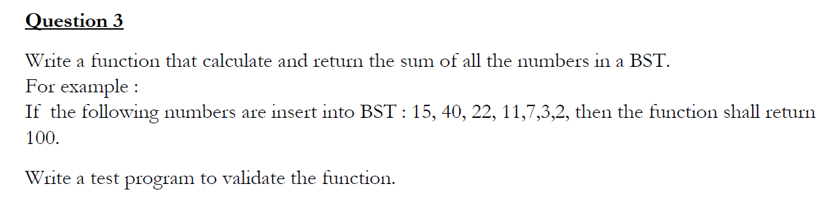 Solved Lab 2 - BST C++ Note : Use the BST classes provided | Chegg.com