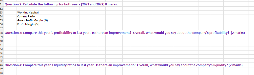 company financial statement analysis assignment