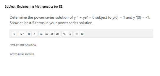 Solved Subject: Engineering Mathematics for EE Determine the | Chegg.com