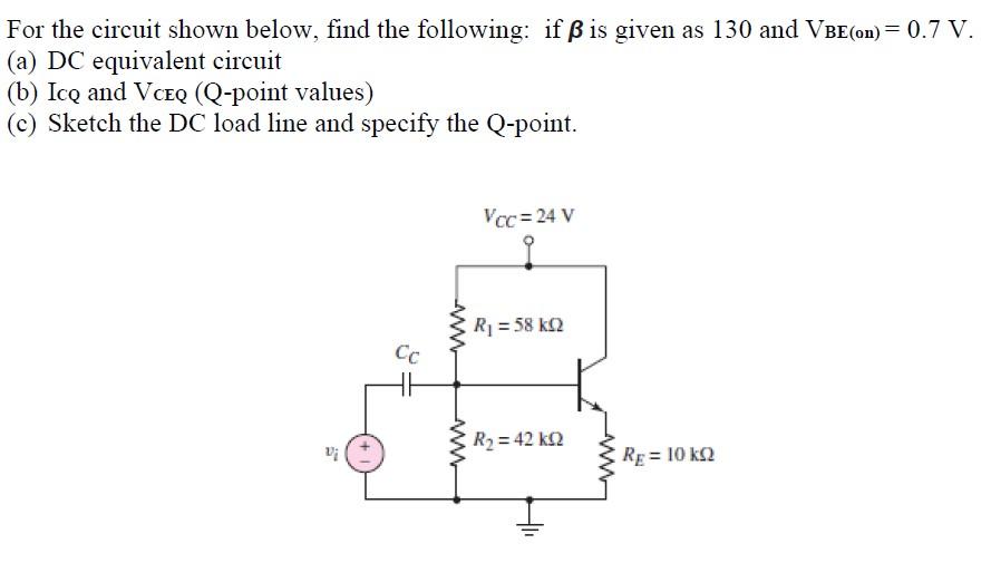 Solved For The Circuit Shown Below Find The Following I Chegg Com