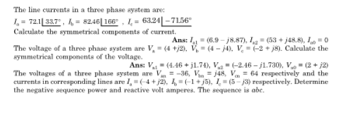 Solved The Line Currents In A Three Phase System Are: | Chegg.com