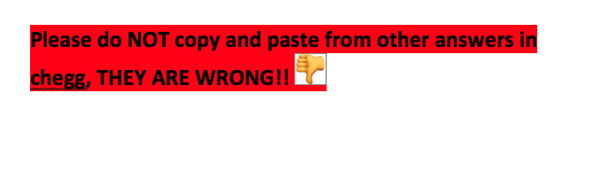 Solved Please do NOT copy and paste from other answers in | Chegg.com