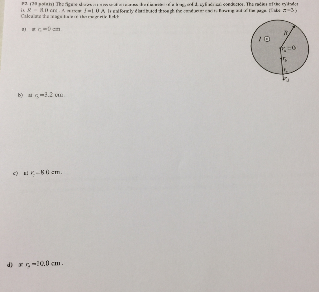 Solved P2. (20 points) The figure shows a cross section | Chegg.com
