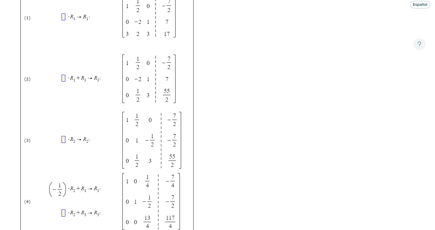 Solved Consider The Following System Of Linear Equations