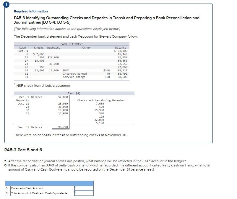 Outstanding Checks