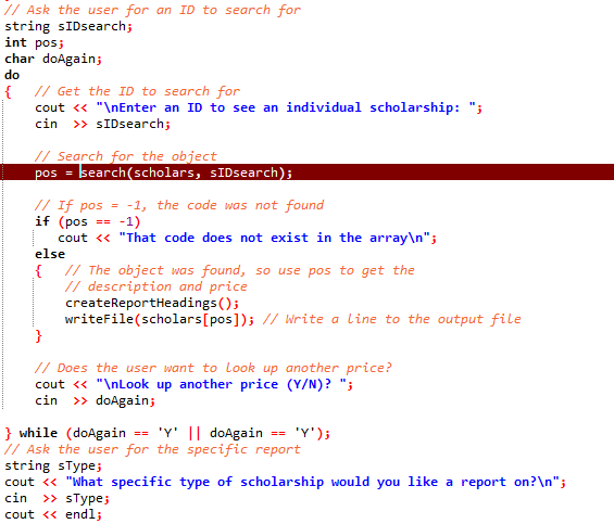 Solved I have a problem with a C++ program that I am working | Chegg.com