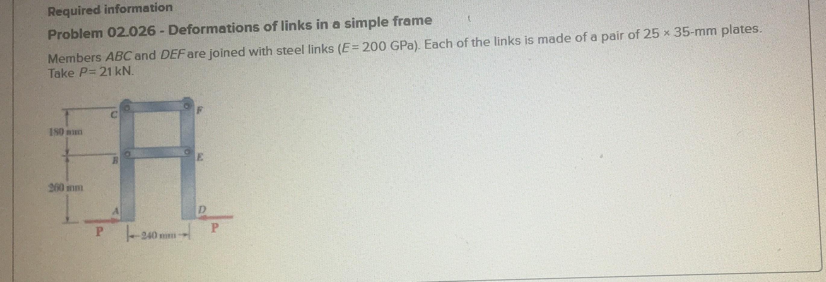 Solved A) Determine the change in length of member BE. B) | Chegg.com