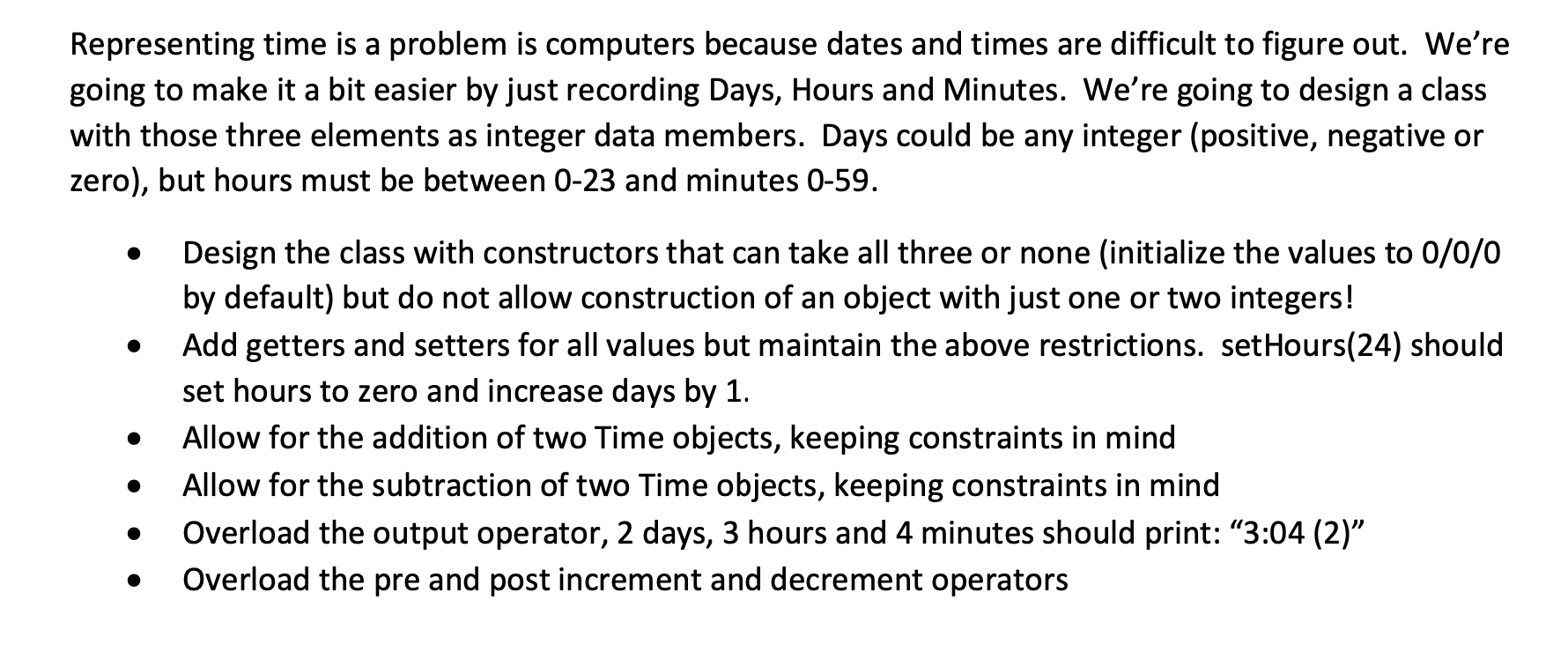 Solved Representing time is a problem is computers because | Chegg.com