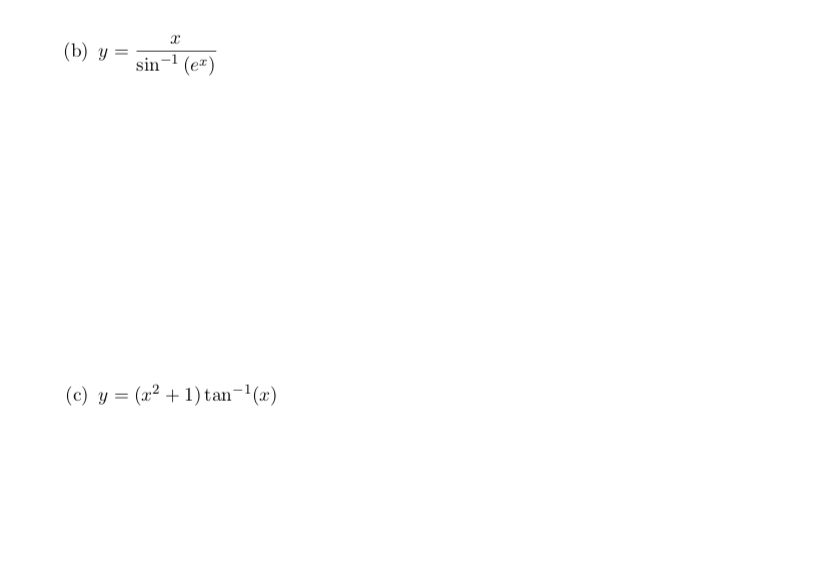 Solved DERIVATIVE OF INVERSE TRIGONOMETRIC FUNCTIONS dy | Chegg.com