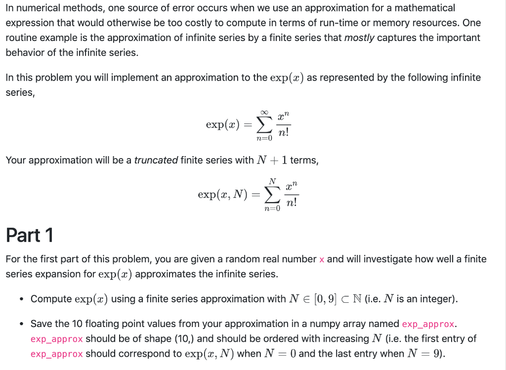 In numerical methods, one source of error occurs when | Chegg.com