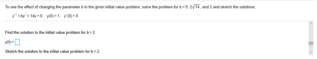 Solved To See The Effect Of Changing The Parameter B In The | Chegg.com