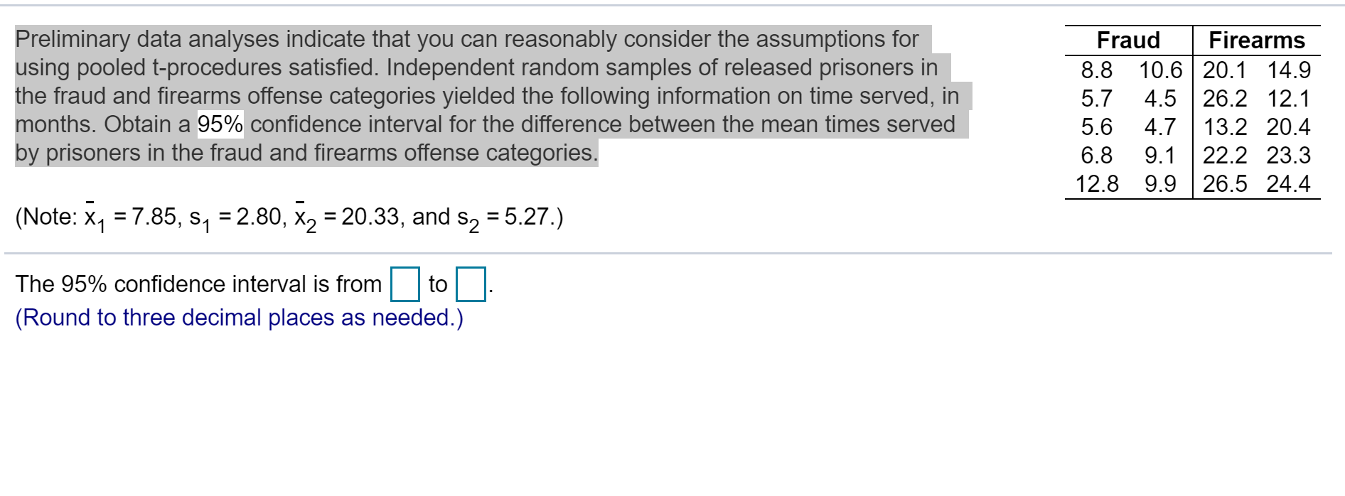 Solved Preliminary Data Analyses Indicate That You Can | Chegg.com