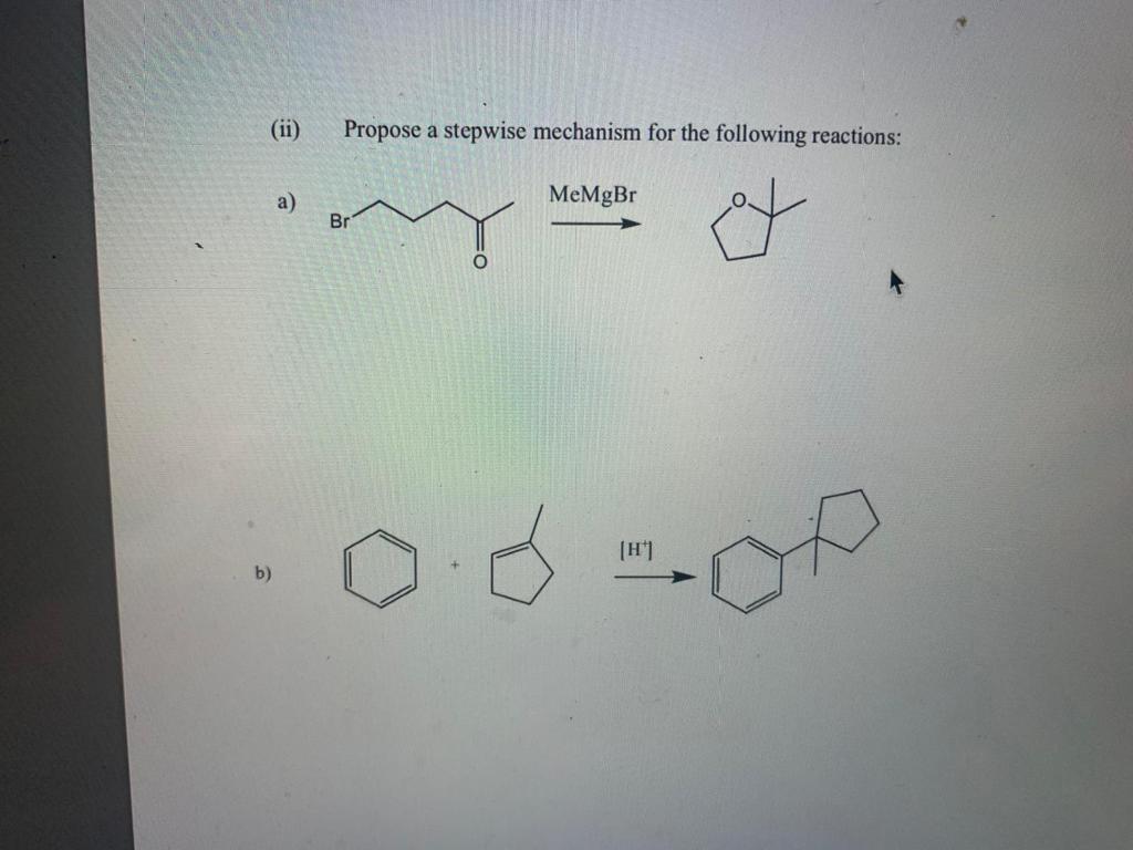 Solved Propose a stepwise mechanism for the following | Chegg.com