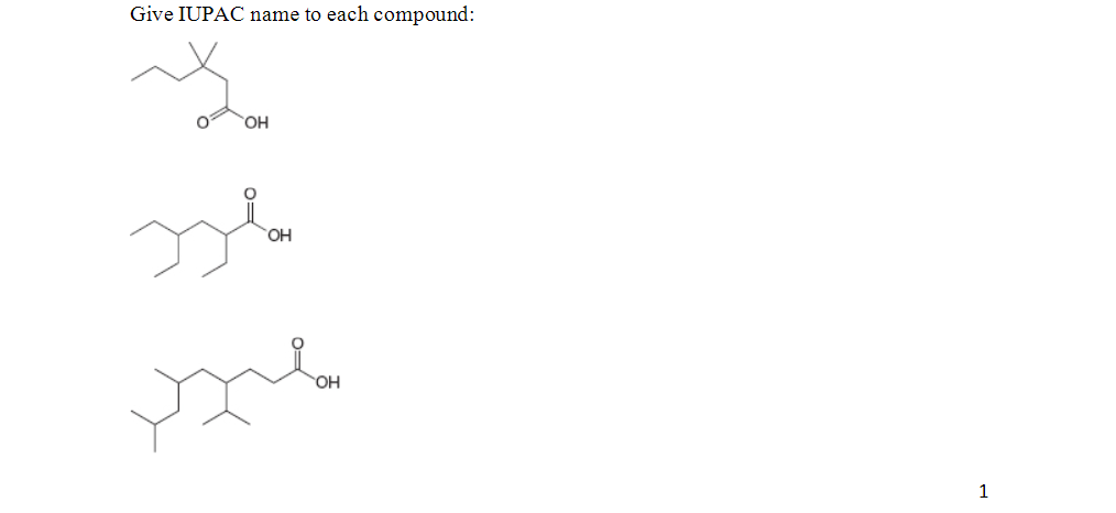 Solved Give Iupac Name To Each Compound 7166