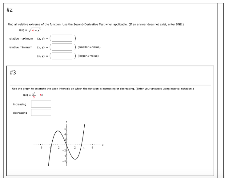 Solved #2 Find all relative extrema of the function. Use the | Chegg.com