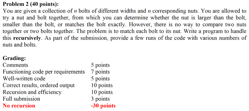 Solved Problem 2 (40 points): You are given a collection of | Chegg.com