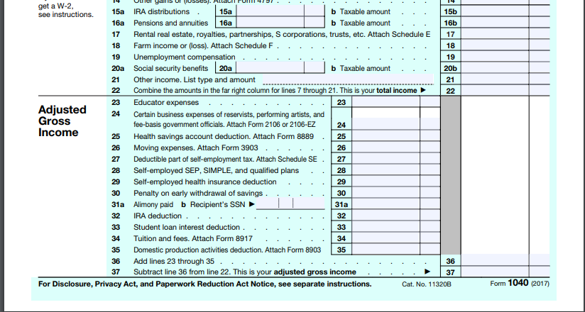 Irs 1040 Form Line 8b Irs Form 1040 Line 8b Fill Online Printable