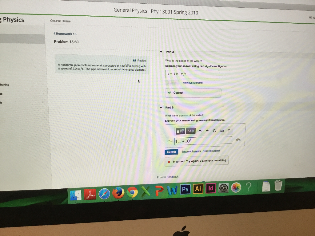 Solved General Physics I Phy 13001 Spring 2019 Physics | Chegg.com