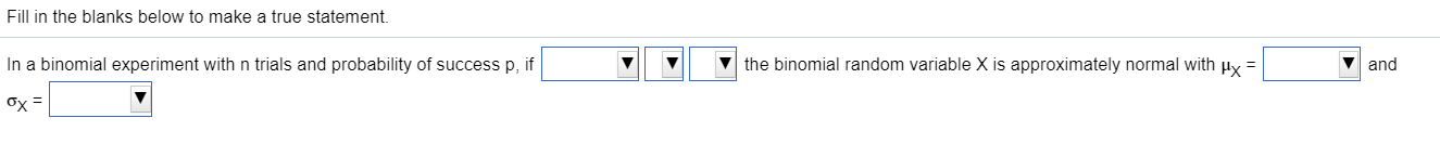 Solved Fill in the blanks below to make a true statement. In | Chegg.com