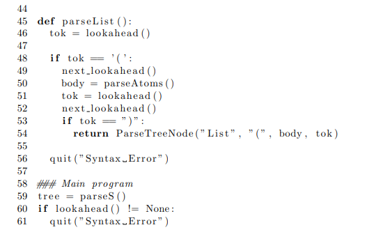 Solved Construct the following grammar to a parser. You can | Chegg.com