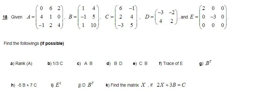 Solved 18. Given | Chegg.com