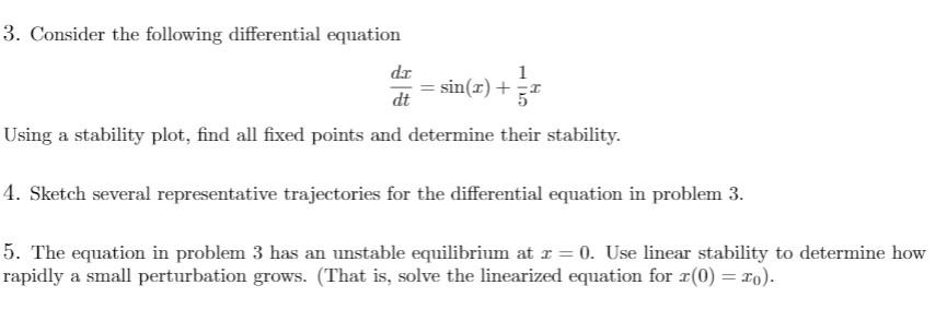 Solved 3. Consider the following differential equation dir 1 | Chegg.com