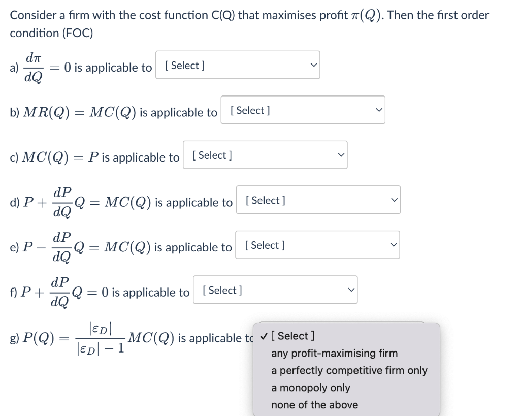 Solved Consider A Firm With The Cost Function C Q That Chegg Com