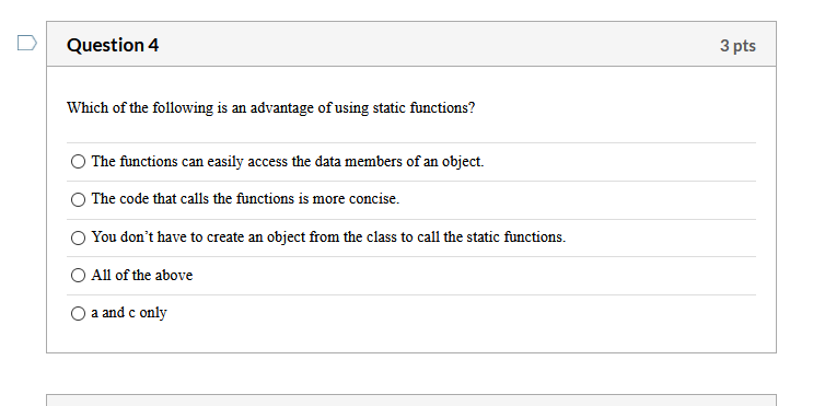 Solved Question 4 3 pts Which of the following is an | Chegg.com