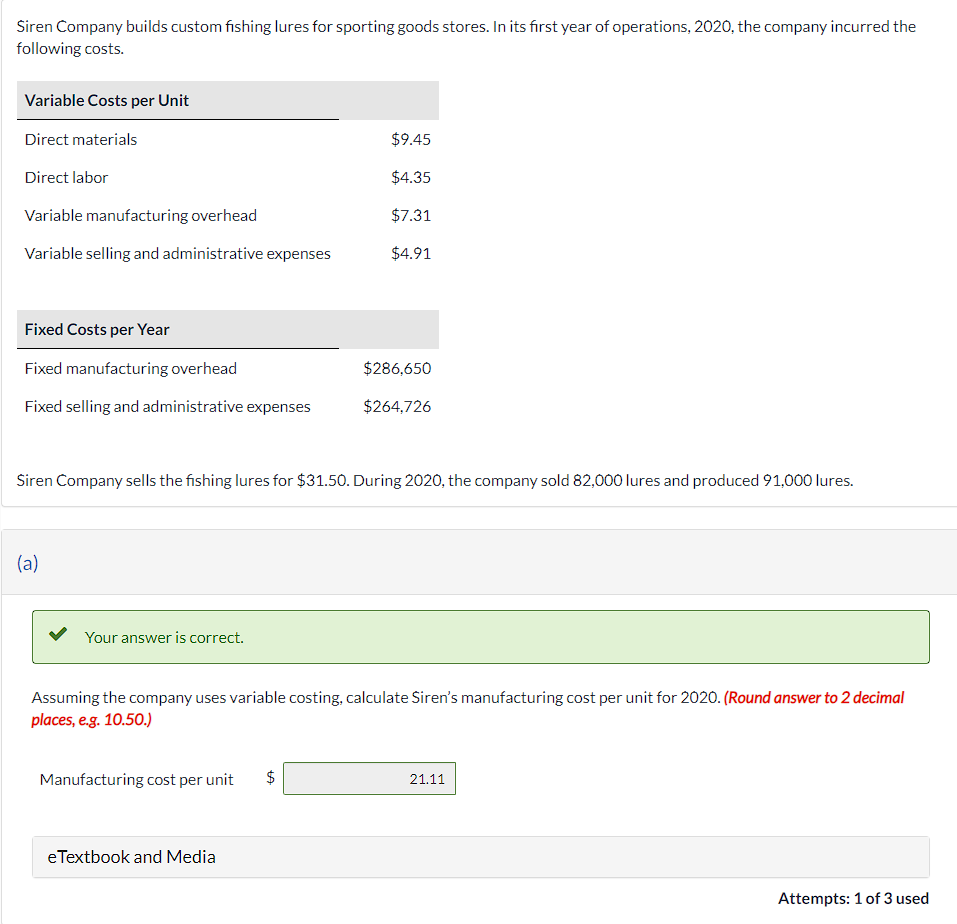 Solved Assuming The Company Uses Absorption Costing 4458