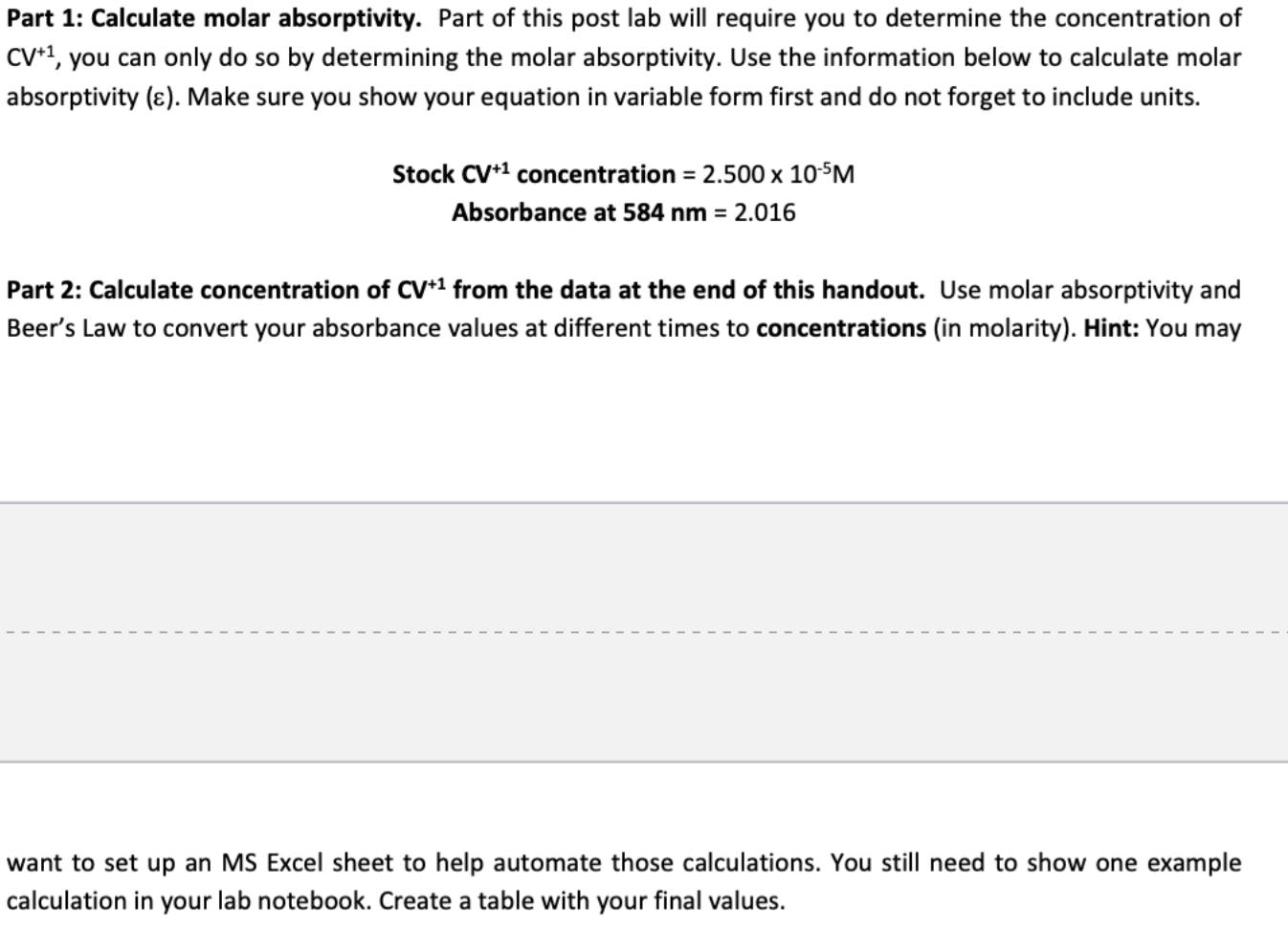Calculate Molar Absorptivity From Graph
