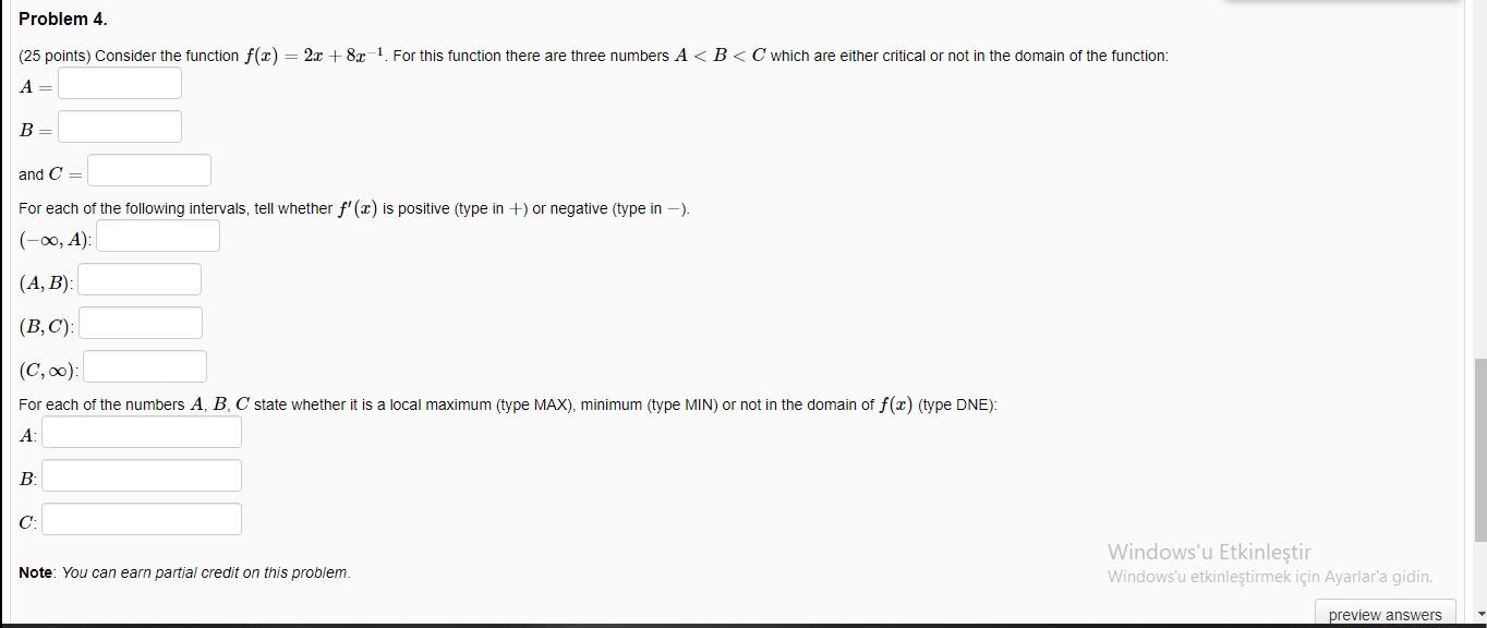Solved Problem 4. (25 points) Consider the function f(x) = | Chegg.com